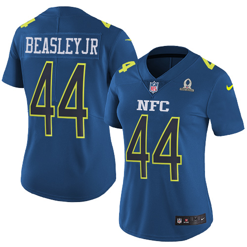 Nike Falcons #44 Vic Beasley Jr Navy Women's Stitched NFL Limited NFC Pro Bowl Jersey